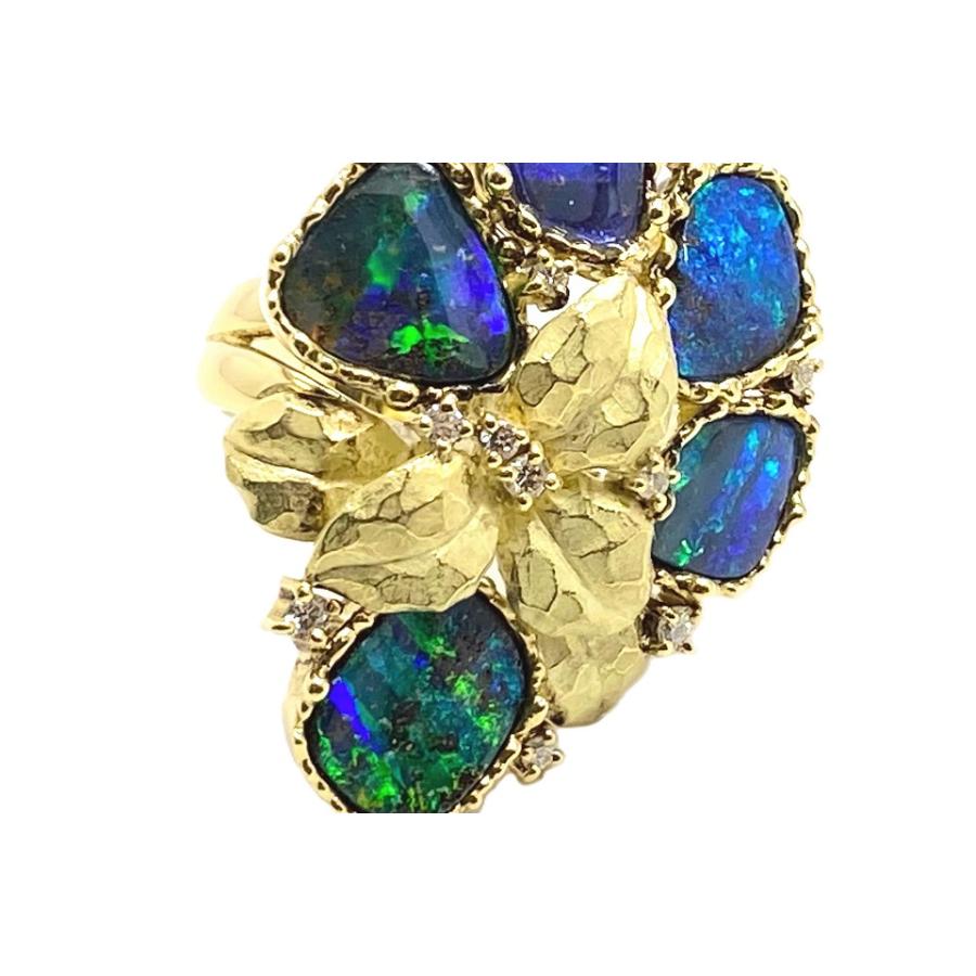 ハリックァ　K18 ボルダーオパール リング　Boulder Opal 1.72 ハリックァ K18 ボルダーオパール リング Boulder Opal 1.72