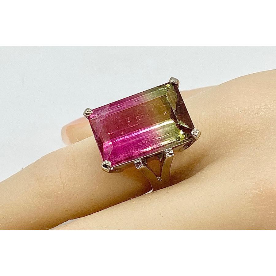 Bicolor Tourmaline K18WGバイカラートルマリンリング NO.49221 : JEX