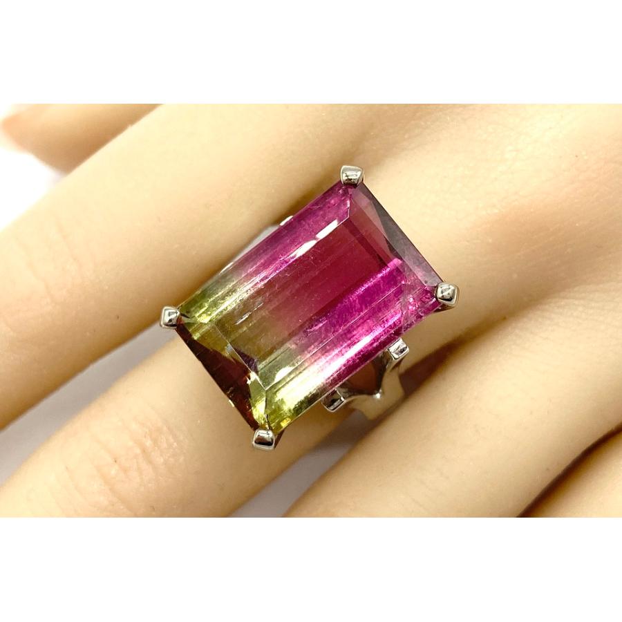 Bicolor Tourmaline K18WGバイカラートルマリンリング NO.49221 : JEX