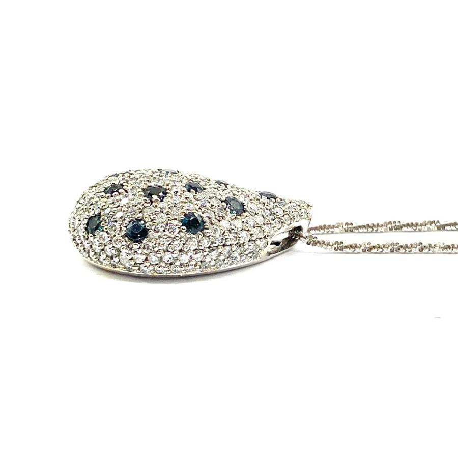 Alexandrite K18WGアレキサンドライト ダイヤモンドペンダント