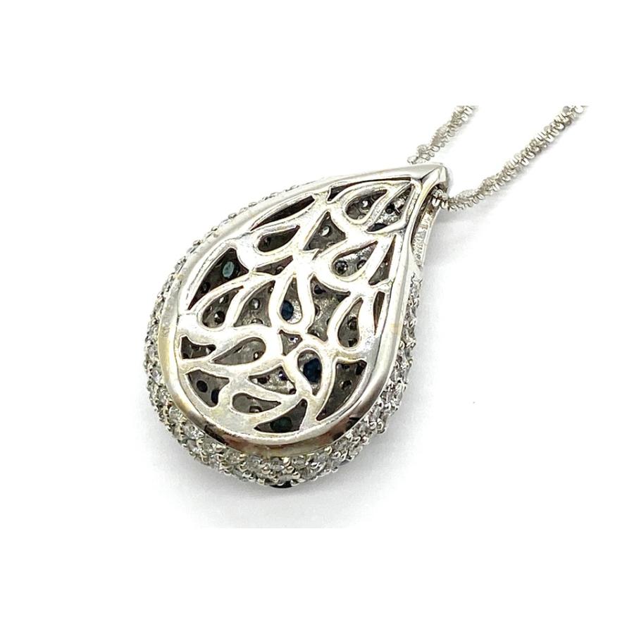 Alexandrite K18WGアレキサンドライト ダイヤモンドペンダント