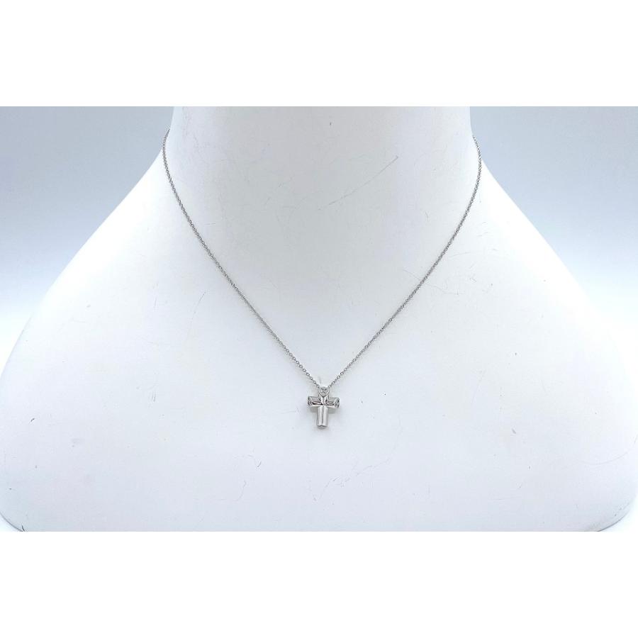 けろけろ様Tiffany & Co. K18WG ダイヤモンド ネックレス約4g TIFFANY&Co.（ティファニー） TIFFANY & CO. K18WGダイヤモンド