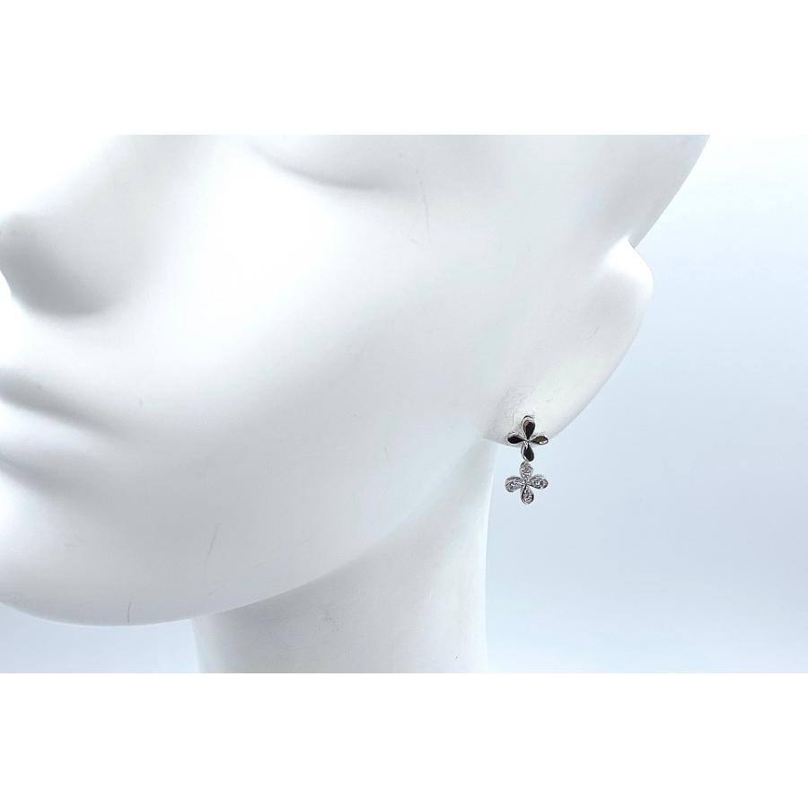 MIKIMOTO 3粒ダイアのピアス MIKIMOTO 3粒ダイアのピアス MIKIMOTO ミキモト フラワー