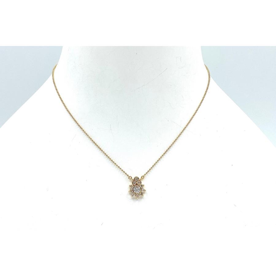 k14ダイヤペンダント K10 ぷちペンダント ダイヤモンド ひし形 ダイヤ型 ペンダント