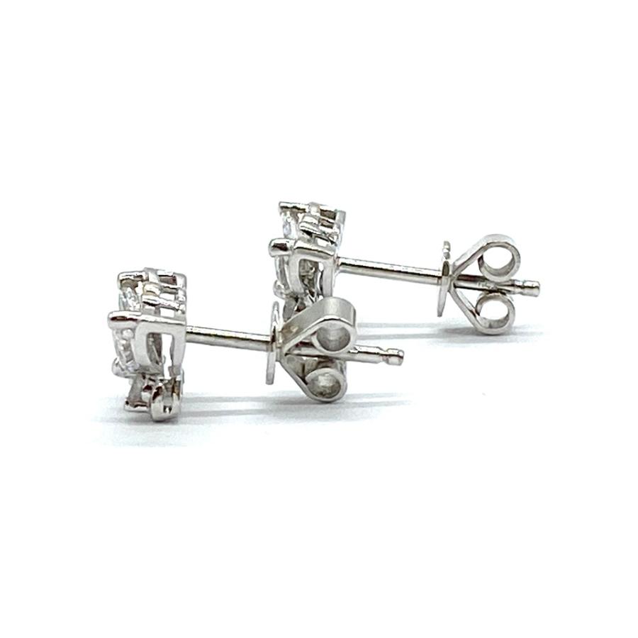 Diamond K18WGダイヤモンドピアス NO.62159 : JEX宝石ギャラリー Yahoo