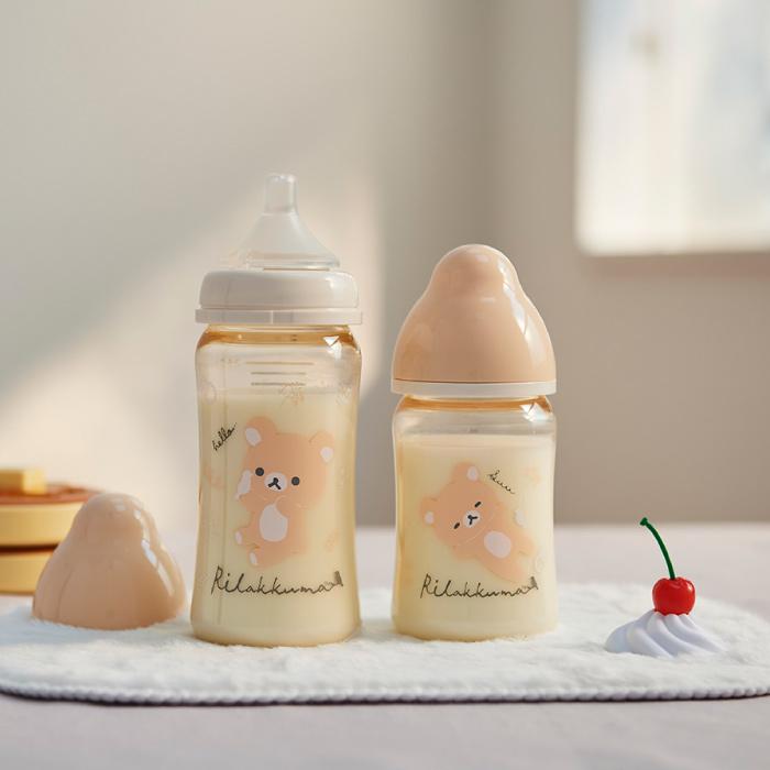 哺乳瓶 プラスチック製哺乳びん リラックマ マルチフィット 広口タイプ 240mL 日本製 チュチュ ChuChu ジェクス  爆買 | チュチュベビー | 04