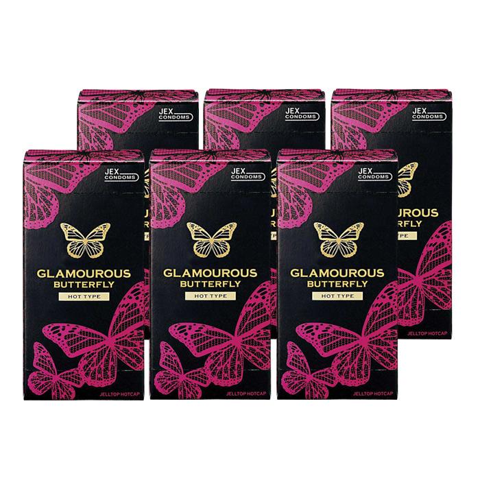 コンドーム 男性用 グラマラス バタフライ ホット 500 6個入×6箱 :11291:ジェクス直営YAHOO店 - 通販 - Yahoo!ショッピング