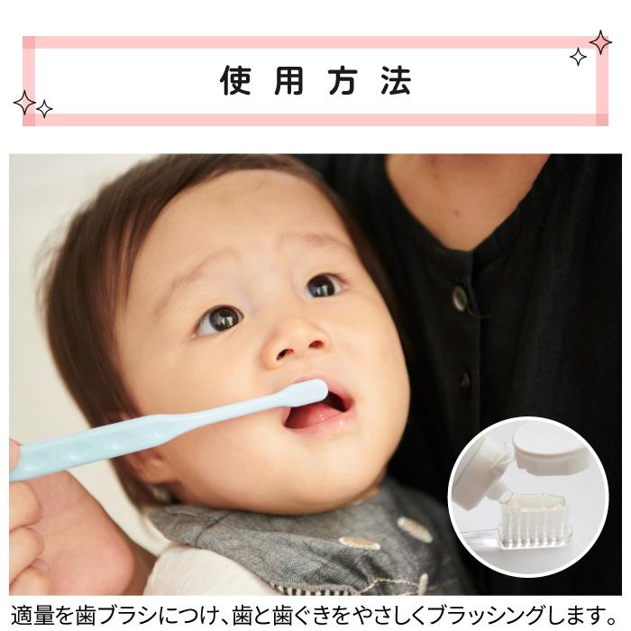 ポイント15倍 L8020乳酸菌使用 薬用ハミガキジェル 50g×4本 いちご風味 子供用 フッ素 キシリトール  爆買 | チュチュベビー | 06