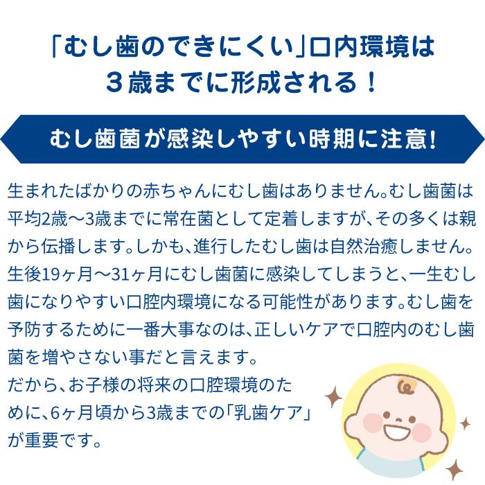 ポイント15倍 L8020乳酸菌使用 薬用ハミガキジェル 50g×4本 いちご風味 子供用 フッ素 キシリトール  爆買 | チュチュベビー | 08