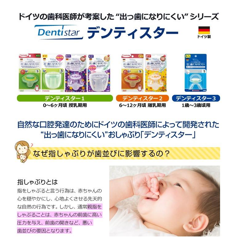 おしゃぶり デンティスター1 電子レンジ消毒が出来る保管ケース付 チュチュベビー Chuchubaby ドイツ製 授乳期用0ヶ月 6ヶ月頃用 ジェクス直営yahoo店 通販 Yahoo ショッピング
