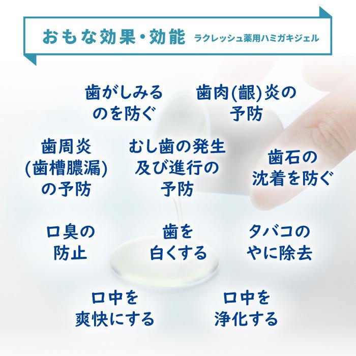 薬用ハミガキジェル 80g×4本 L8020乳酸菌使用ラクレッシュEX  歯周病予防 口臭 爆買 | ラクレッシュ | 06
