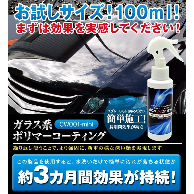 ガラスコーティング 車 ガラスポリマーコーティング 100ml スプレータイプ お試し用 洗車 コーティング Axzes 日本製 Cw001 Mini Cw001 Mini ジェクシ ショップ 通販 Yahoo ショッピング