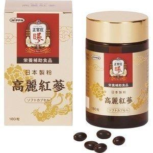 高麗紅蔘ソフトカプセル　180粒（正官庄）