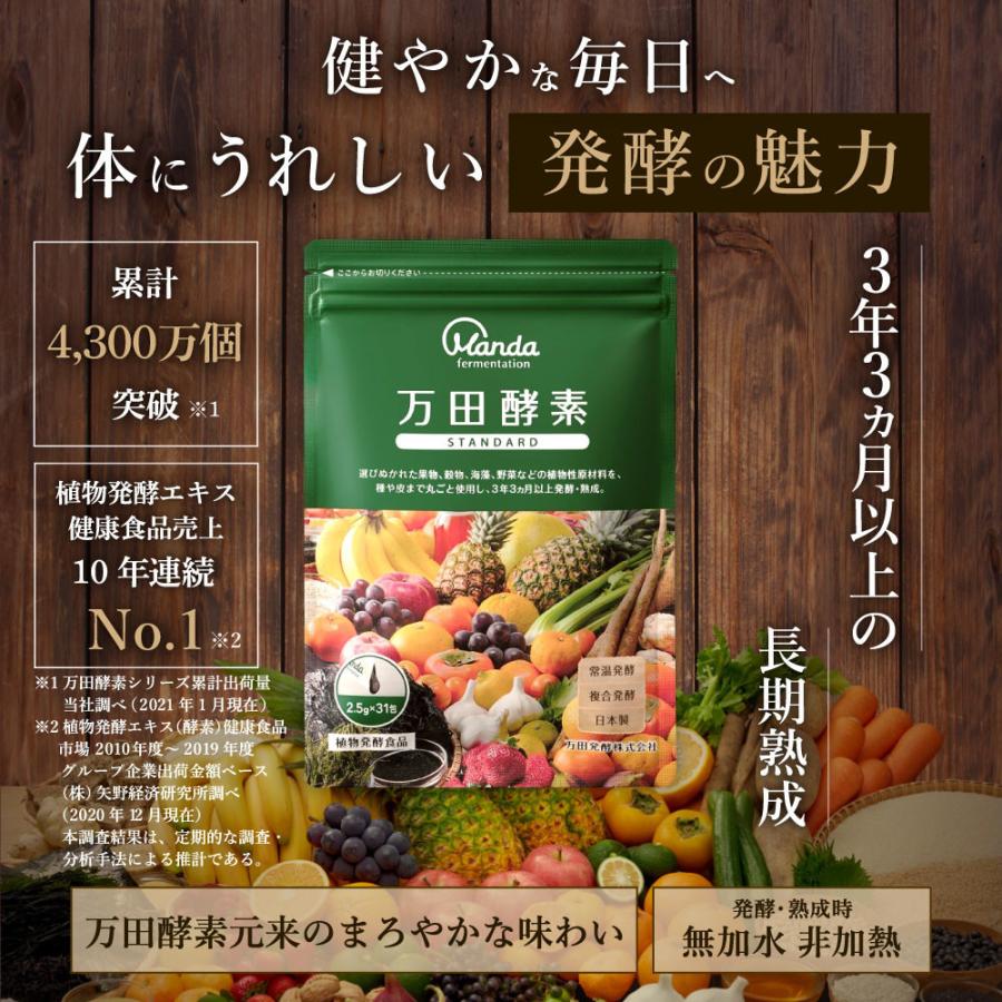 万田酵素 STANDARD（スタンダード） ペースト 分包タイプ  2.5ｇ×３１包 送料一律200円｜jf-foods｜03