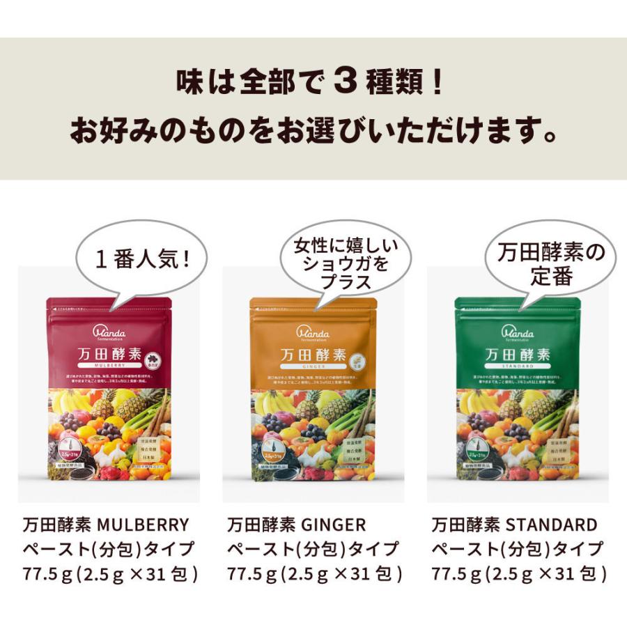 万田酵素 STANDARD（スタンダード） ペースト 分包タイプ  2.5ｇ×３１包 送料一律200円｜jf-foods｜06