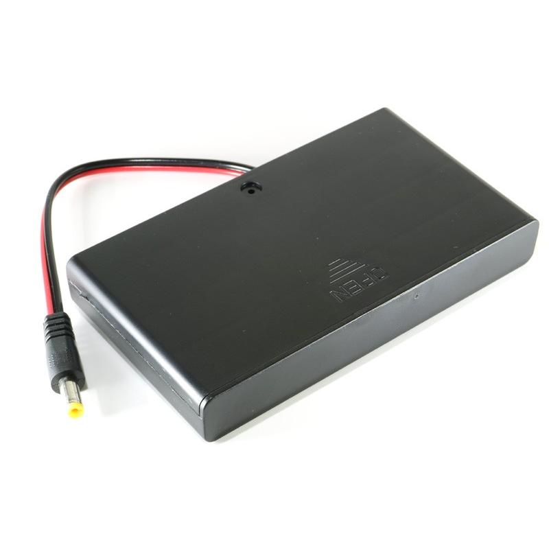 送料無料/ 単三電池 to DCプラグ12V出力 スイッチ付き電池ボックス(プラグ5.5/2.1mm)｜jfn｜03