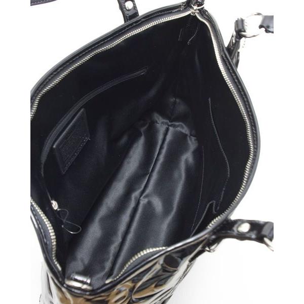 ☆COACHトートバッグ パッチワーク　パテントレザー　ブラック【美品】 COACH ☆送料無料☆COACH （コーチ）☆パテントレザートート