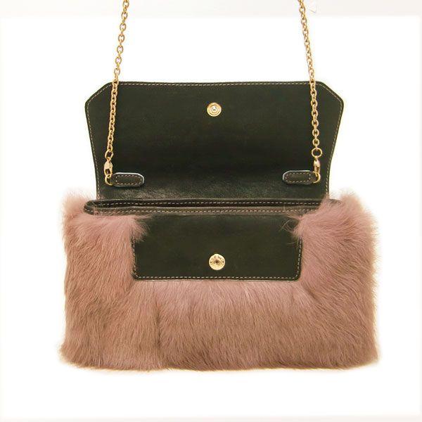 Paul Smith（ポールスミス）ラビットファー×レザークラッチバッグ : ps 