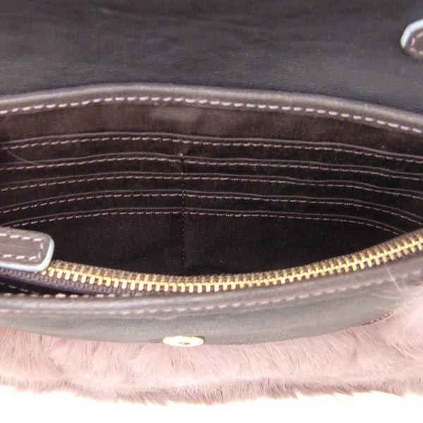 Paul Smith（ポールスミス）ラビットファー×レザークラッチバッグ : ps 