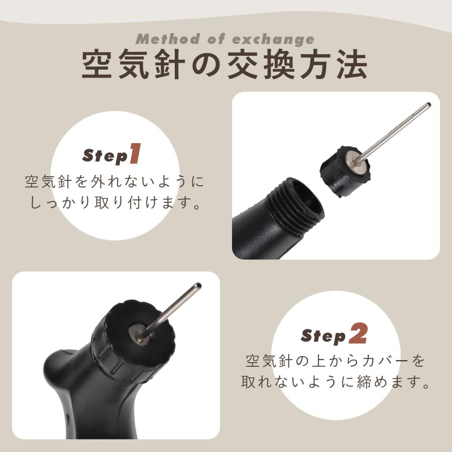 【楽天ランキング1位】 引く時も空気が入る 空気針3本 キャップ付き ボール用 空気入れ ダブルアクション ハンドポンプ ボールポンプ エアーポンプ jgp-145｜jgp｜14