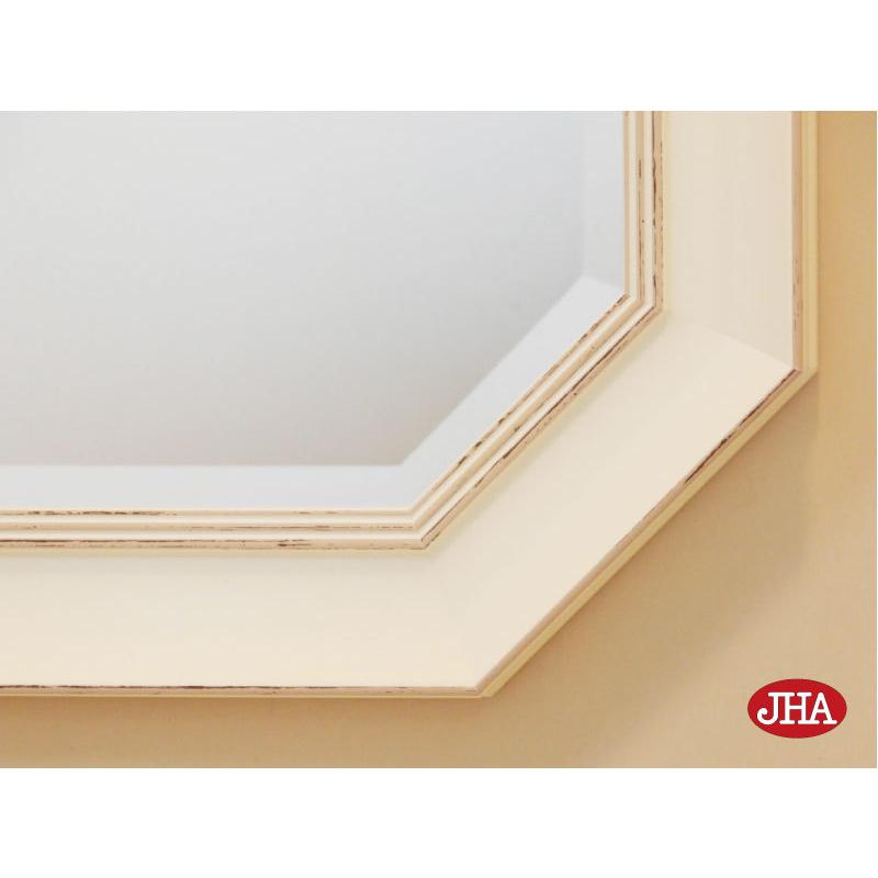 新作)八角鏡 姿見 姿見鏡 JHAアンティーク風水ミラー ライト