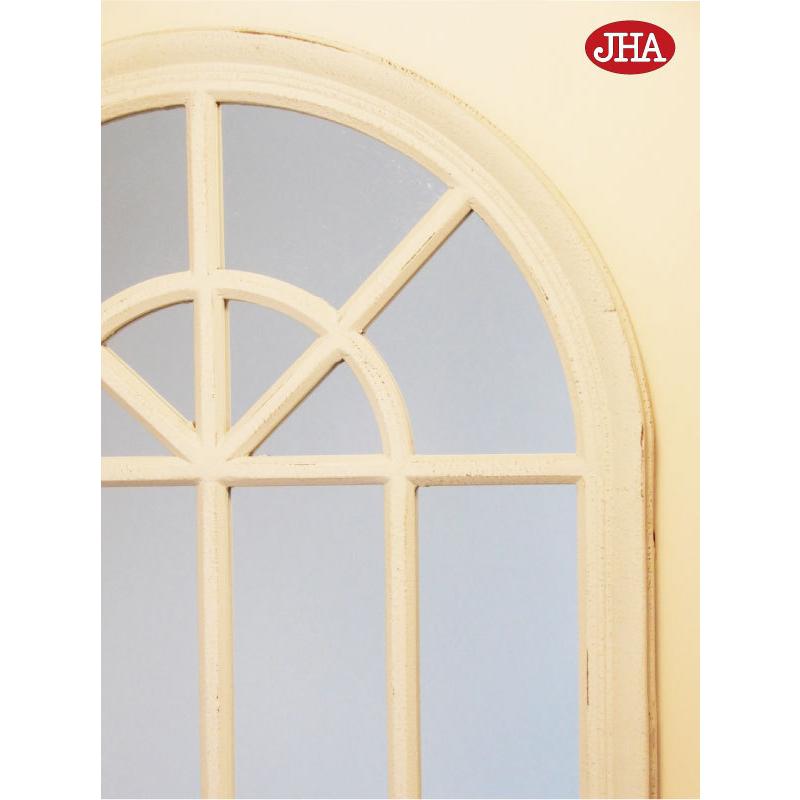 鏡 壁掛け アーチミラー　アンティークミラー　窓型ミラー　ホワイト 楽天市場】【1000円OFFクーポン】 ウォールミラー 窓 窓枠 ミラー