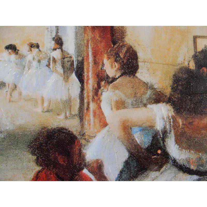 JHA 絵画 インテリア 油絵 額入り 額絵 世界の名画 ドガ「エコール デ ダンス」特殊ゲル加工 W1090×H441 AU-DE-01 日本製 複製画 アート額絵 樹脂フレームの画像