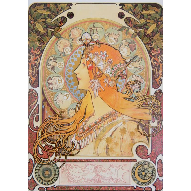 JHA 絵画 インテリア 額入り 世界の名画 アルフォンス・ミュシャ