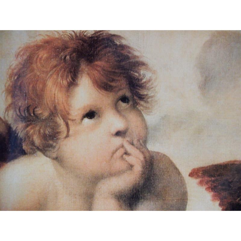 絵画 インテリア 油絵 額入り 額絵 世界の名画 ラファエロ「エンジェル