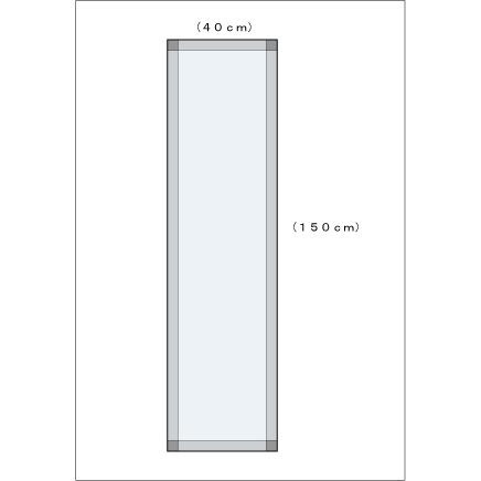 姿見 飾りつけ鏡 姿見鏡 JHA絵図面鏡鑑 ( 分かりやすい4 ) W400×H1500 (飛散押しとどめる・飾りつけ用) EM-40X150TF-S4 ノンひな型 入り口・入口 五体鏡 五体鏡鑑
