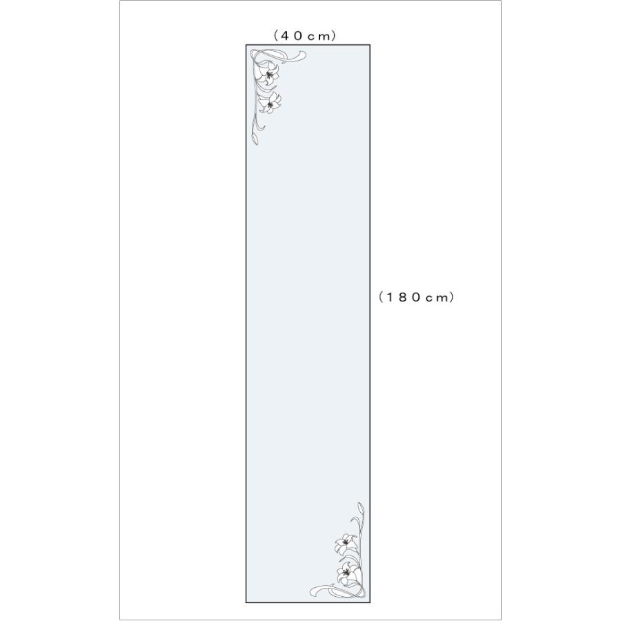 姿見ミラー 姿見鏡 JHAデザインミラー (ユリ) W400×H1800 (ビス用) EM-40X180Tb-U 防湿 ノンフレーム 玄関 全身鏡 全身ミラー_5