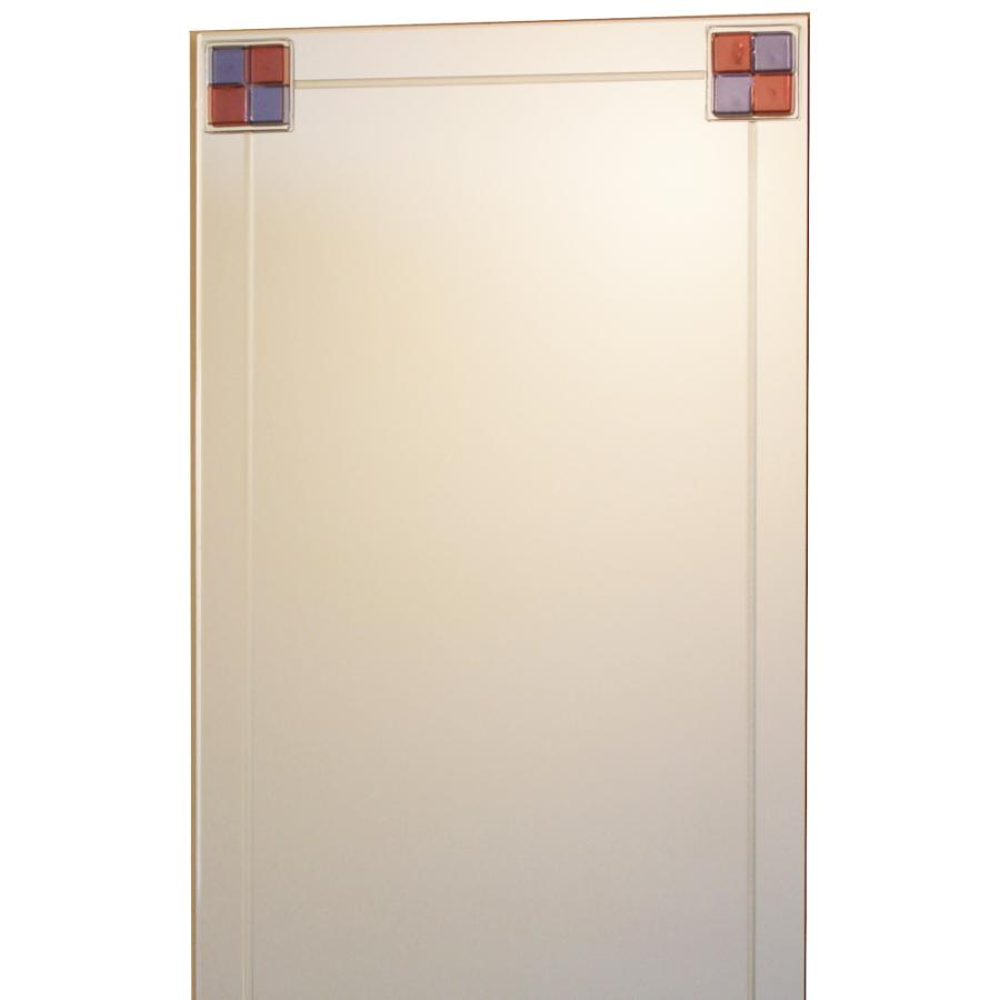 壁掛け鏡 JHAデザインミラー ステンド(ヴァイオレット) W400×H900(飛散防止・壁掛け用) EM-40X90TF-FV フレームレス ノンフレーム 洗面 トイレ 色ガラス_3