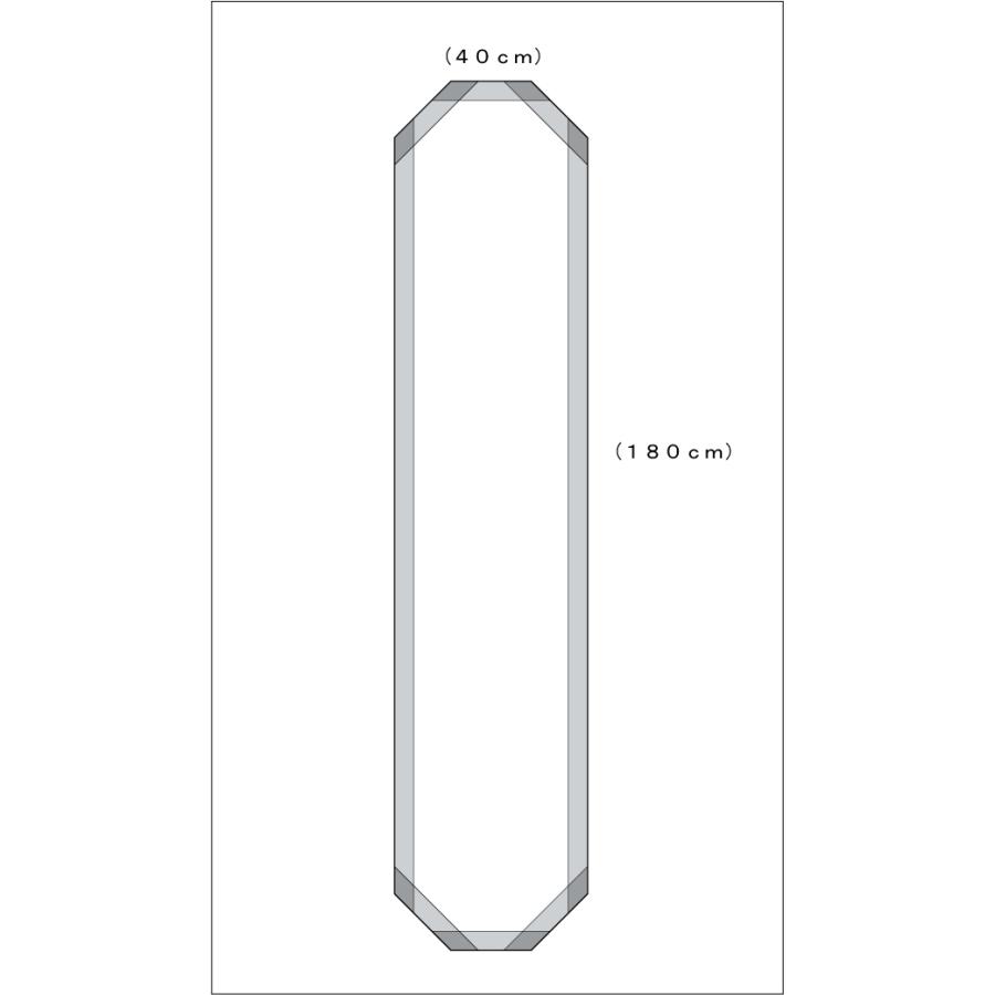 姿見 姿見鏡 JHAデザイン風水ミラー シンプル4 八角形 W400×H1800 (ビス用) 玄関 店舗 八角鏡 八角ミラー 風水鏡 ノンフレーム_6