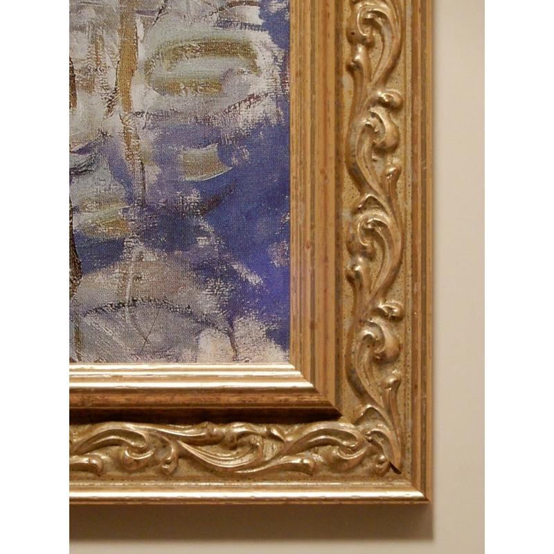 額絵 絵画 アートポスター 世界の名画 モネ「睡蓮」＆イタリア製 マルモッタン・モネ美術館 アンティーク・ゴールドフレーム W578×H475 IP-104 美術館 【各種】
