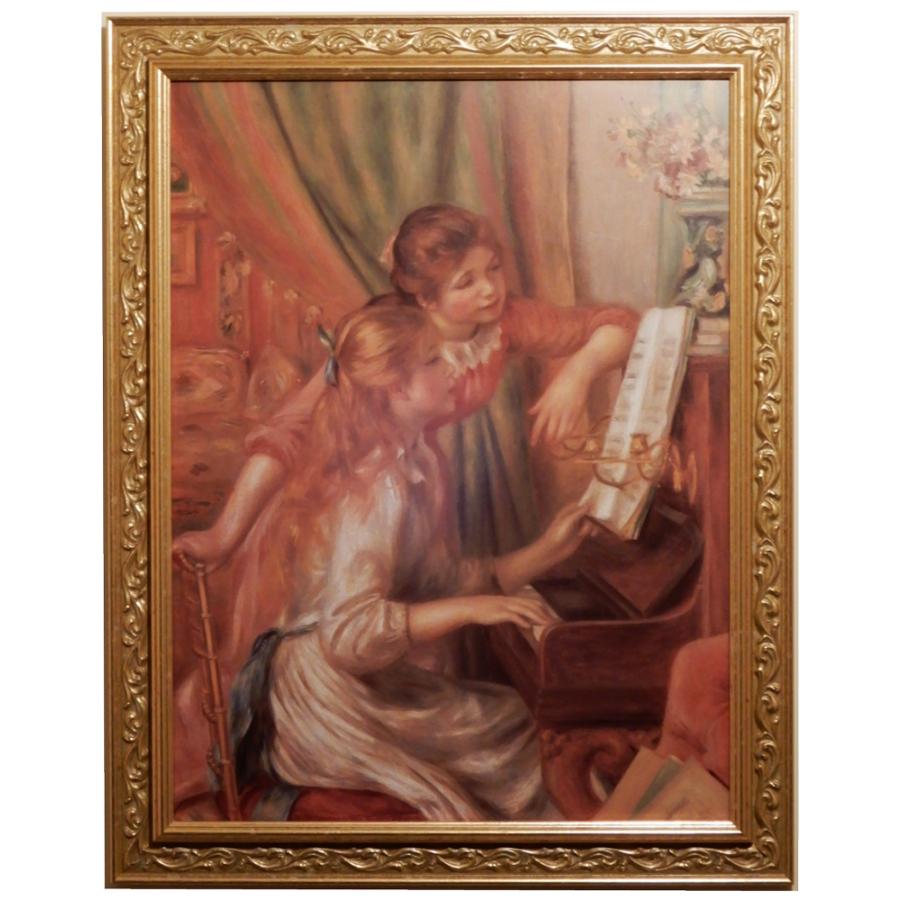 JHA 額絵 絵画 アートポスター 世界の名画 ルノワール「ピアノを