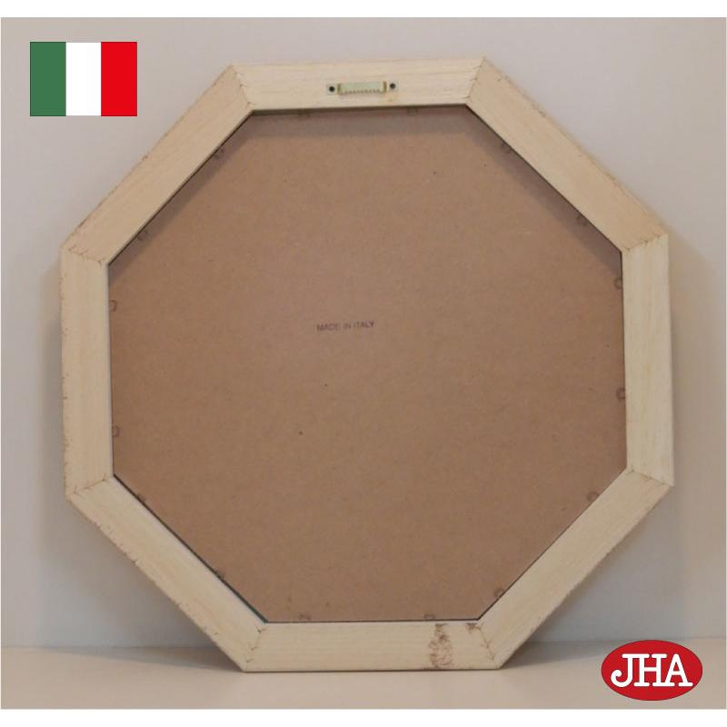 八角鏡 イタリア製 JHAアンティーク風水ミラー 風水鏡 パステル(ピンク＆ゴールド）正八角形(M)W482×H482 壁掛け鏡 おしゃれ 木製フレーム 八角ミラー |  | 08