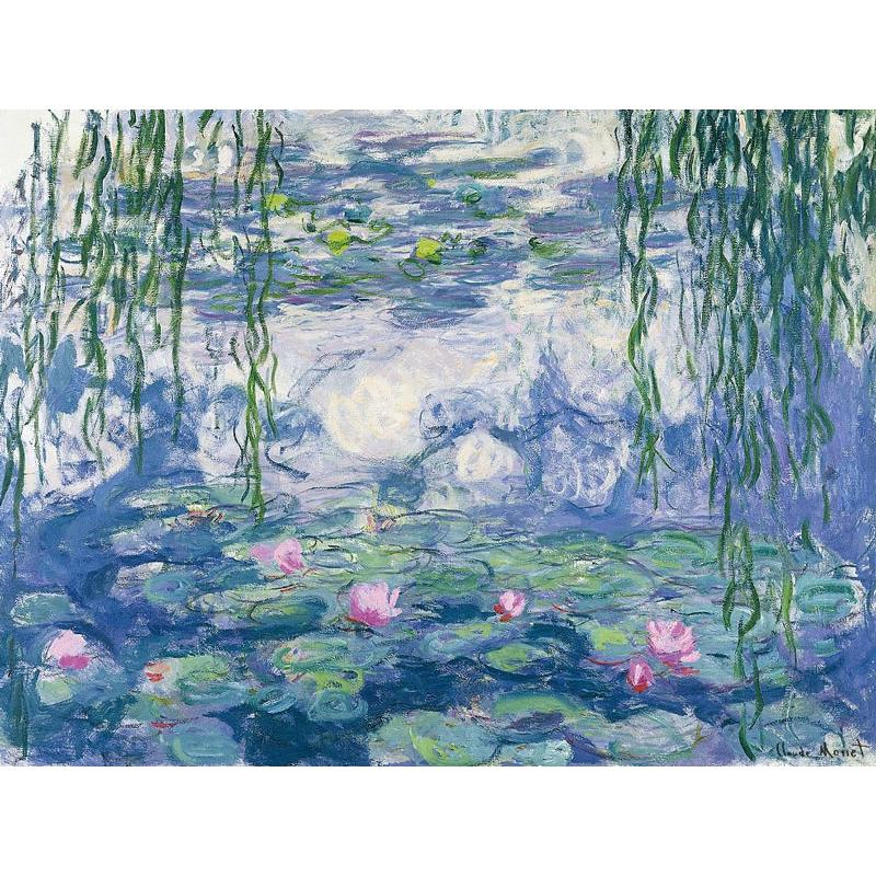 JHA 絵画 インテリア 油絵 額入り 額絵 世界の名画 モネ「睡蓮