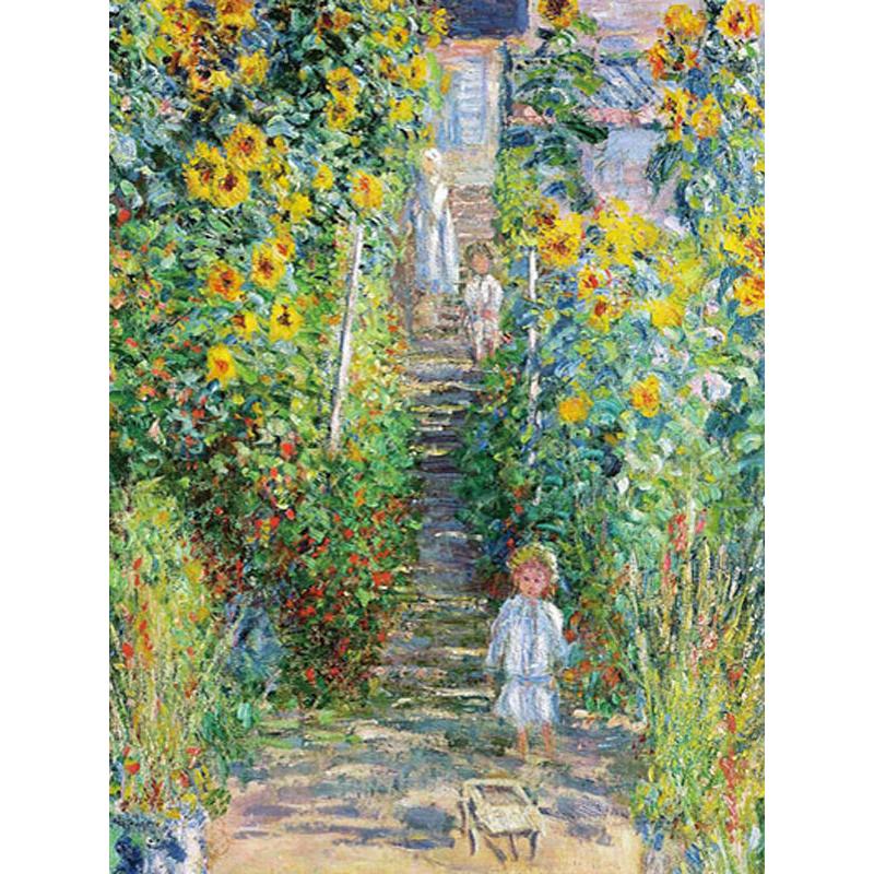 JHA 絵画 インテリア 油絵 額入り 額絵 世界の名画 モネ「ヴェトゥイユ