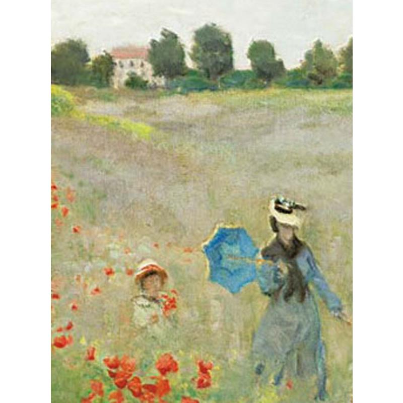 JHA 絵画 インテリア 油絵 額入り 額絵 世界の名画 モネ「ひなげし