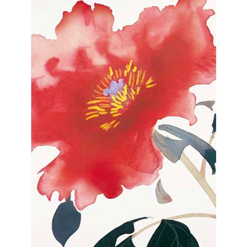 日本の名画 絵画 アート額絵 川端龍子「牡丹」高品質複製画 W520×H420