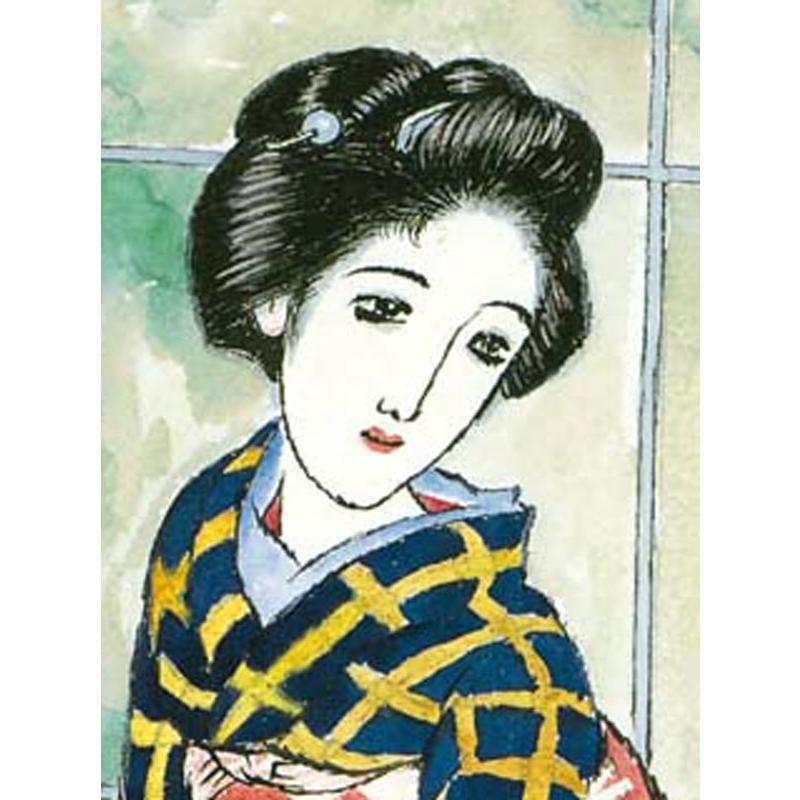 JHA 日本の名画 絵画 アート額絵 竹久夢二「晩春」高品質複製画 W420×H520 NK0-YU-0M 美術館（代引き不可）ジクレー版画 :  鏡と絵画 インテリアミラー工房JHA - 通販 - Yahoo!ショッピング