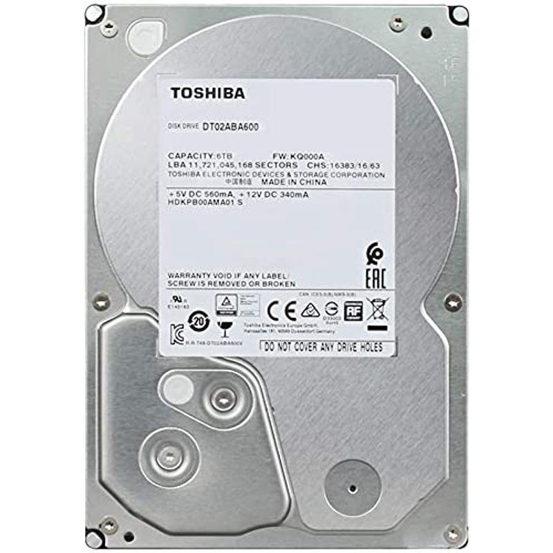 東芝 内蔵HDD 6TB 3.5インチ 省電力モデル DT02ABA600 SATA 6Gbps対応｜jiasp5