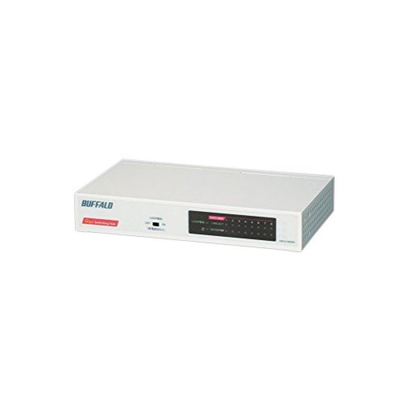 BUFFALO Giga対応 スイッチングHub ホワイト LSW4-GT-8NS/WH｜jiasp5