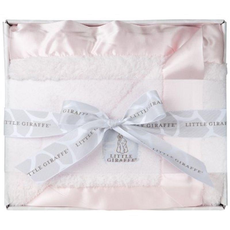 Little Giraffe(リトルジラフ) Chenille Baby Blanket シェニールベビーブランケットBOX入り ピンク