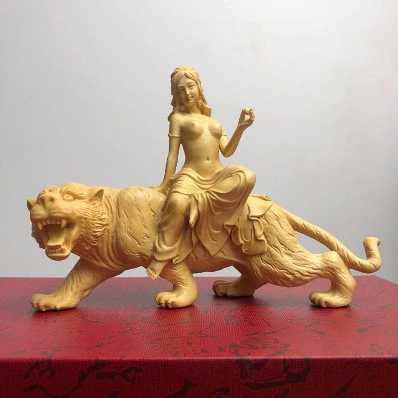 仏像 木彫り 七福神・弁財天 コレクション 高級天然ツゲ木彫り 置物  