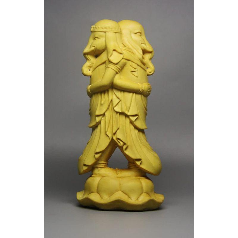 諸天神歓喜天（聖天）双身立像（総高約10cm、幅4.8cm、奥行4.5cm 