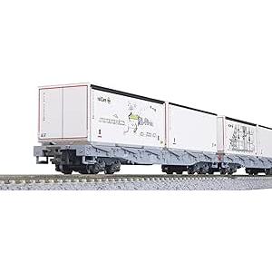 KATO Nゲージ レーティッシュ鉄道 長物車 R-w コンテナ積載 4両セット