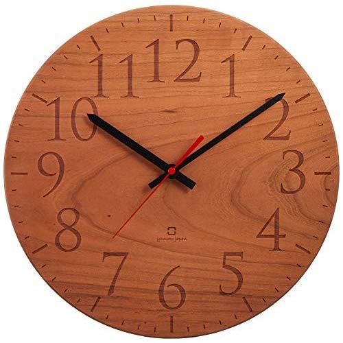 超目玉 ヤマト工芸 Muku 円 掛け時計 Yk15 102 チェリー 工場直送 Zoetalentsolutions Com