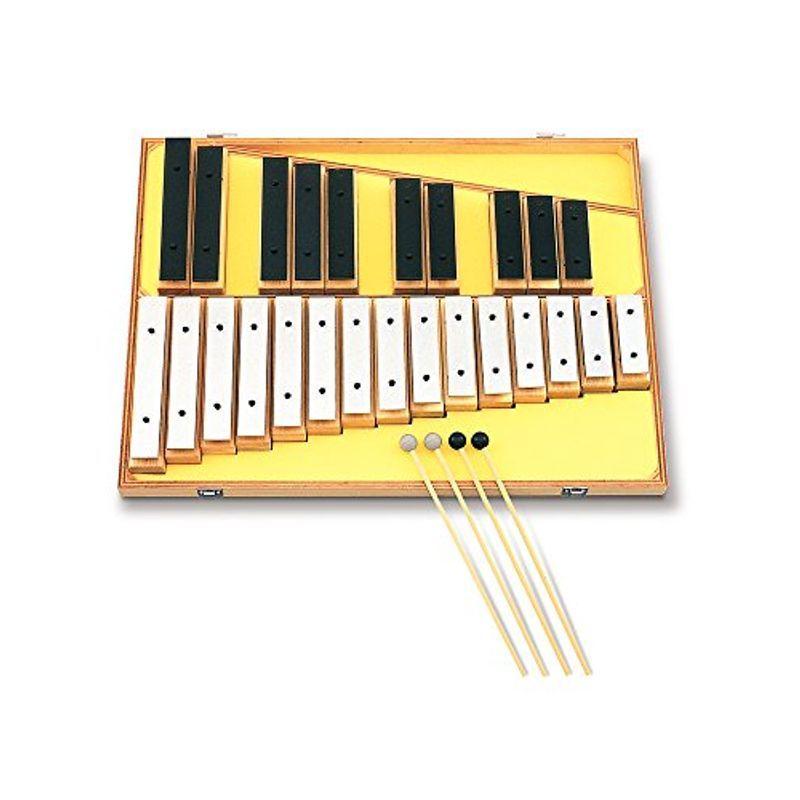 SUZUKI スズキ オルフ楽器 サウンドブロック 2オクターブ 25音 SB-25 木製共鳴箱が1音ごとについていてバラバラに使える  鉄琴、ビブラフォン