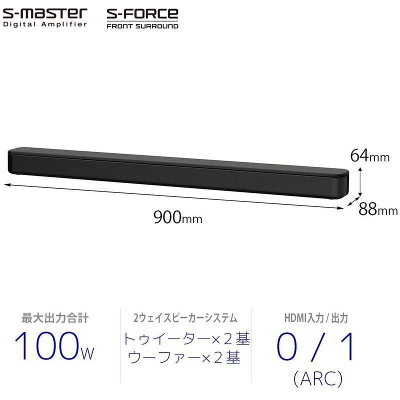 ソニー サウンドバー / HT-S100F 100Wハイパワー フロントサラウンド HDMI Bluetooth 対応 サウンドバー HT S100F 100Wハイパワー フロントサラウンド HDMI Bluetooth 対応